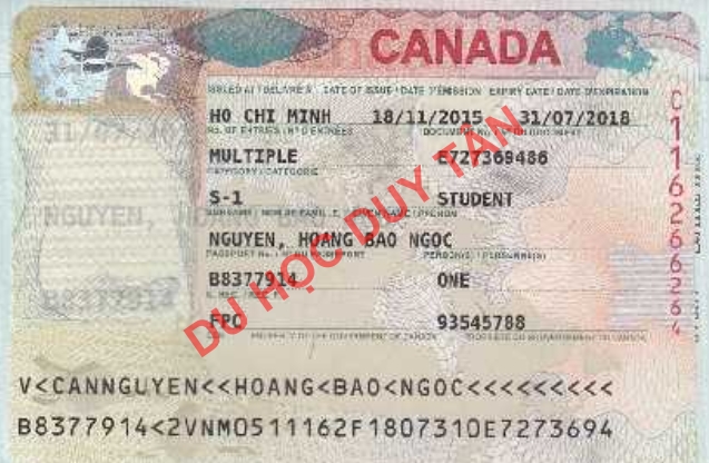 Du học Canada - Chúc mừng Nguyễn Hoàng Bảo Ngọc đã có visa du học Canada!